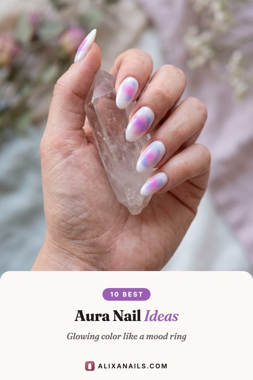 10 Aura Nail Ideas — glowing color like a mood ring, alixanails.com