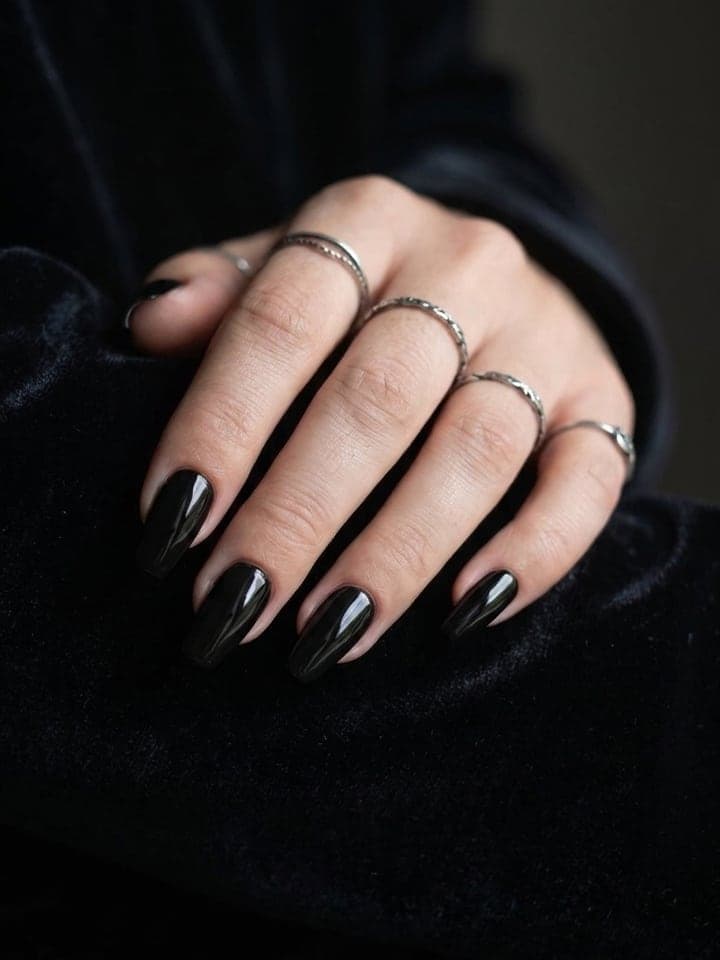 Cover of the story: Glossy Black Nails: How to Get a Clean Black Manicure