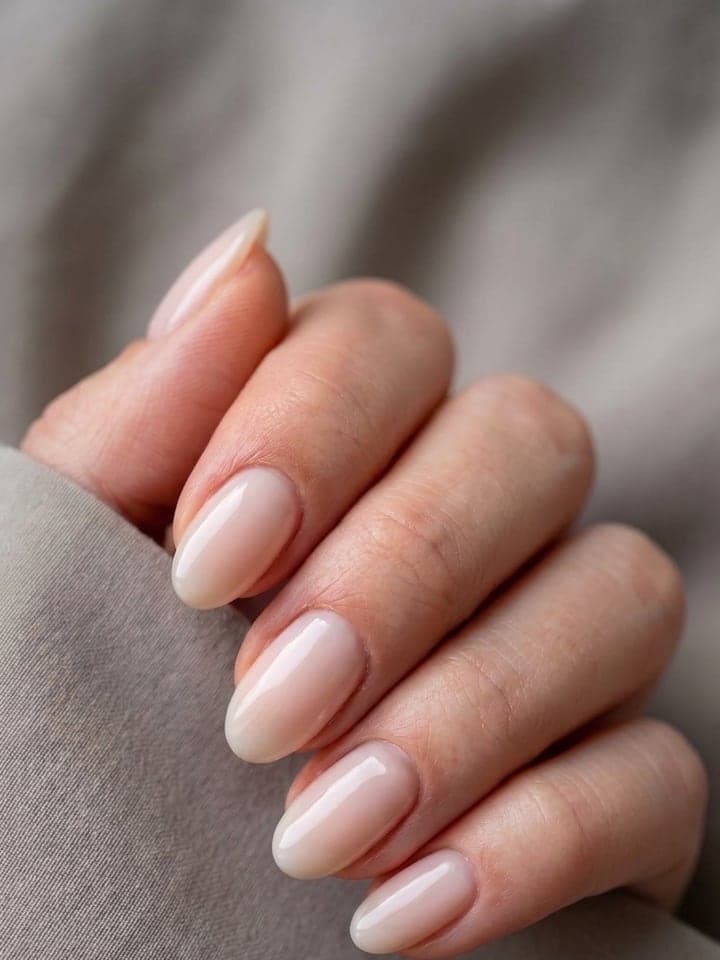 Cover of the story: Glossy Milky Nude Nails: The Elegant Manicure in 3 Steps