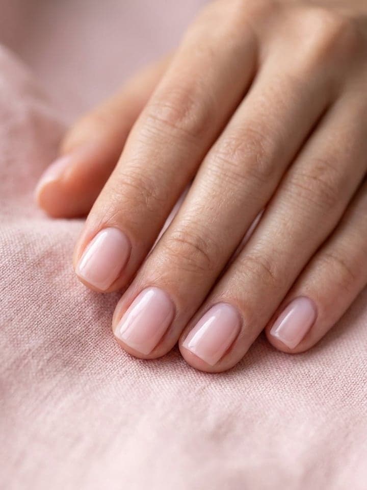 Cover of the story: Milky Pink Short Nails: A Chic Manicure in 3 Easy Steps